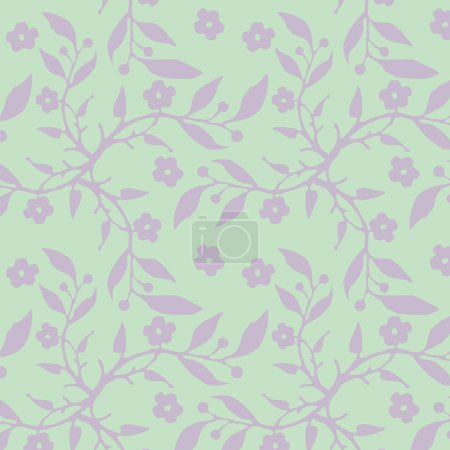 Illustration for Flora tile seamless decor, design element. - Royalty Free Image