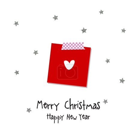 Illustration for Merry Christmas. Happy new year card. - Royalty Free Image