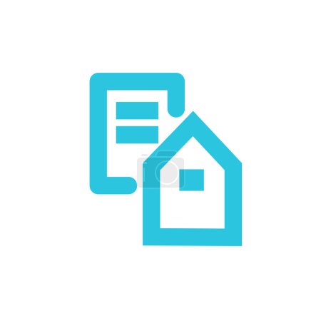 Illustration for House, Home symbol sign icon, real estate design element, from blue icon set - Royalty Free Image