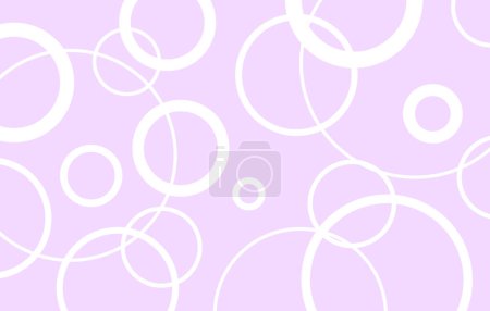 Illustration for Background with white circles on lilac background - Royalty Free Image