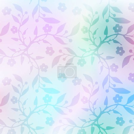 Illustration for Abstract Floral tile seamless decor, design element. - Royalty Free Image