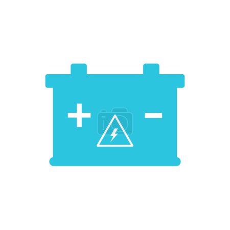 Illustration for Low battery, accumulator icon. From blue icon set. - Royalty Free Image