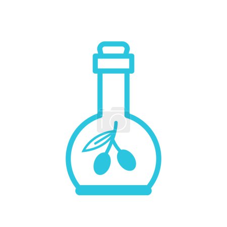 Illustration for Olive oil, From blue icon set. - Royalty Free Image