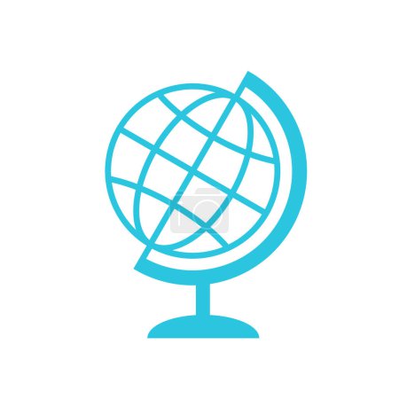 Illustration for Globe. From blue icon set. - Royalty Free Image