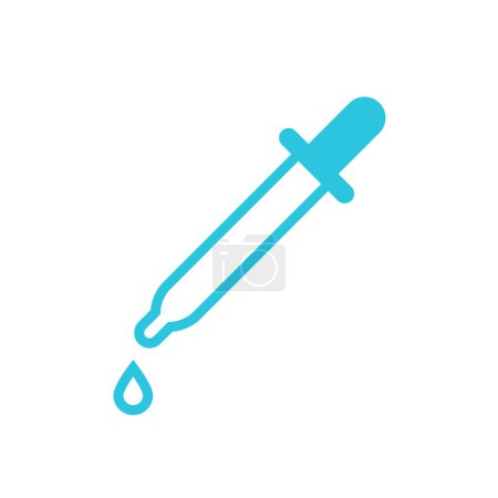 Illustration for Pipette icon. From blue icon set. - Royalty Free Image