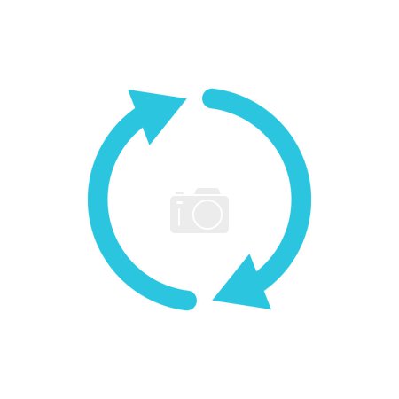 Illustration for Rotate, Big Change icon, Two arrows. From blue icon set. - Royalty Free Image