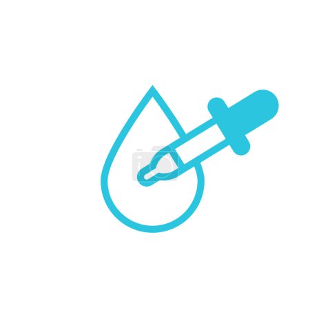Illustration for Pipette icon. Eye Drop icon. From blue icon set. - Royalty Free Image