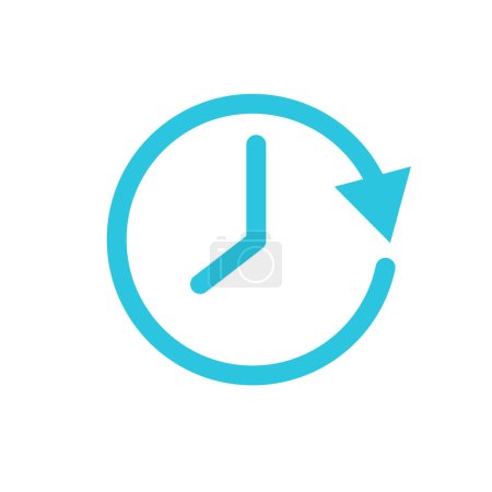 Illustration for Time. Lifespan, life cycle icon. From blue icon set. - Royalty Free Image