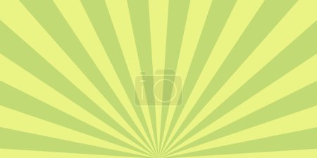 Illustration for Sunrise sunbeam rays, green lines background, light - Royalty Free Image