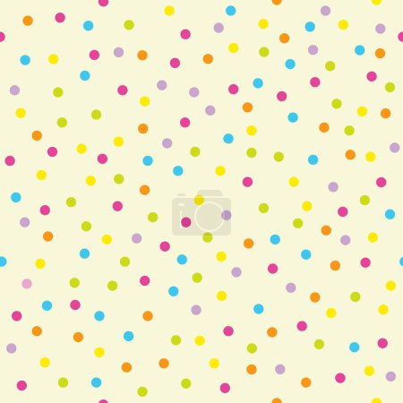 Ilustración de Confetti colorido de la celebración, patrón sin costuras - Imagen libre de derechos