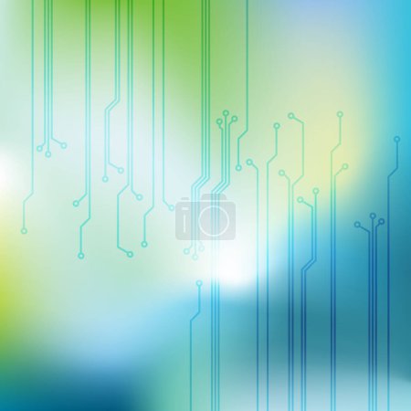 Illustration for Blue and green Abstract background template. Web design template. - Royalty Free Image