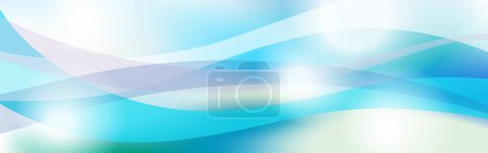 Illustration for Blue abstract website banner, header background with copy space - Royalty Free Image