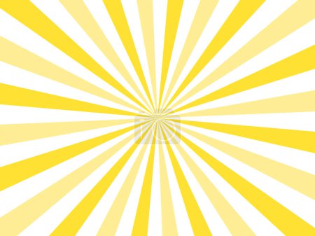 Illustration for Background banner with sun rays,  template, sunbeam, white and yellow tones - Royalty Free Image