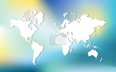 Illustration for Abstract world map. Web design template. - Royalty Free Image