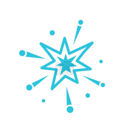Universum Urknall-Ikone. Vereinzelt auf weißem Hintergrund. Vom blauen Icon-Set.