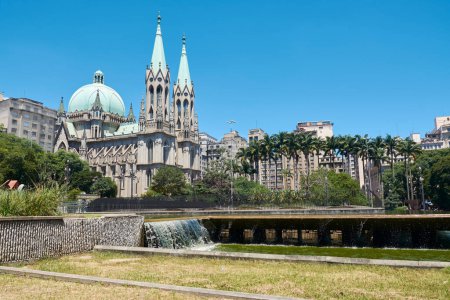 Photo for Se Cathedral, catholic church in Sao Paulo - Royalty Free Image