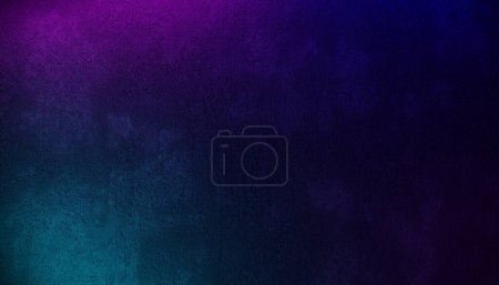 Photo for Dark textured concrete wall with laser neon lights. Abstract black grunge background with neon colors. - Royalty Free Image