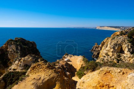Foto de Costa pacífica y hermosa de Portugal. Playas desiertas. - Imagen libre de derechos