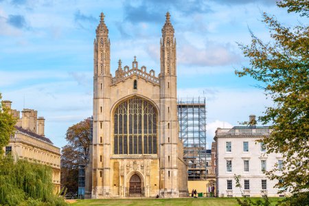 Téléchargez les photos : Vue de la chapelle du King's College depuis l'arrière-champ. Cambridge, Cambridgeshire, Angleterre, Royaume-Uni - en image libre de droit
