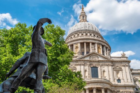 Photo for View to Dome of Saint Paul's Cathedral in London. England, U - Royalty Free Image
