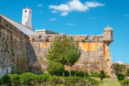 Photo for Defensive walls and bastions of medieval fortress in Peniche. Leiria, Portuga - Royalty Free Image