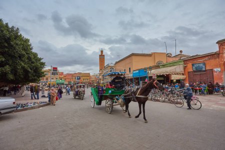 Photo for Maroco, Taroudant, February 02, 2017: People on the street and marketplace Morocco Taroudant - Royalty Free Image
