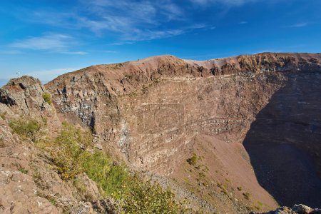 Photo for Vesuvius volcano crater next to Naples in a summer day, Italy - Royalty Free Image