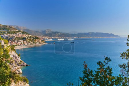 Photo for View of Salerno and the Gulf of Salerno Campania Italy - Royalty Free Image