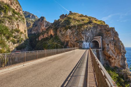 Photo for Characteristic tunnel in the Amalfi coast, Italy, Europe - Royalty Free Image