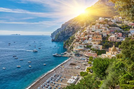 Photo for Beautiful view of Positano city in Amalfi Coast, Italy - Royalty Free Image