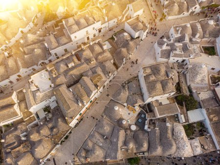 Photo for Fly by drone around trullo in Amalfi, Italy. - Royalty Free Image