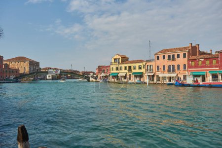 Foto de Venecia, Italia - 15 de octubre de 2018: Vista de la isla de Murano en Venecia, Italia - Imagen libre de derechos