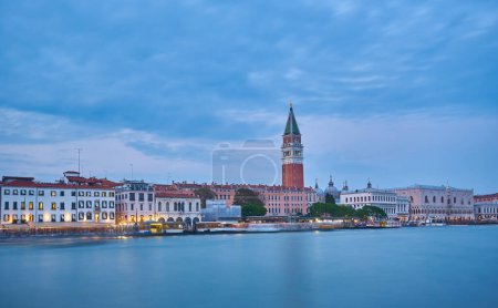 Foto de San Marco y Palace Ducate al atardecer, Venecia, Italia - Imagen libre de derechos