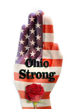 Foto de Ayuda a Ohio fuerte en el este de Palestina, Ohio. - Imagen libre de derechos