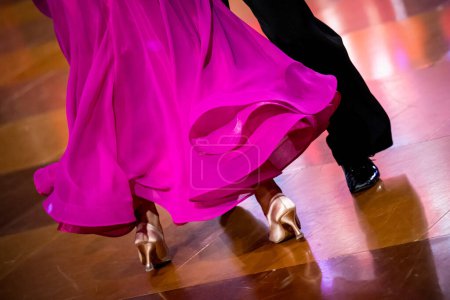 Photo for Couple dancing standard dance on the dancefloor - Royalty Free Image