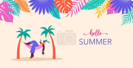 Collection of colorful, modern style characters, people at summer. Swimming, traveling, surfing, making fun on beach and pool. Vector illustrations 