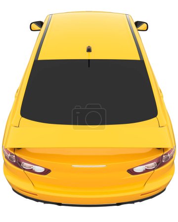 Foto de Car isolated - tinted glass - 3d rendering - Imagen libre de derechos