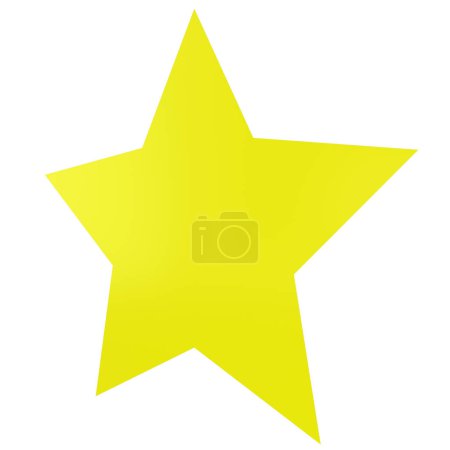 Foto de Star 3d - 5 point star - Christmas star isolated - 3d rendering - Imagen libre de derechos