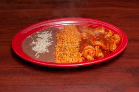 Photo for Delicious mexican dish known as Camarones A La Diablo - Royalty Free Image