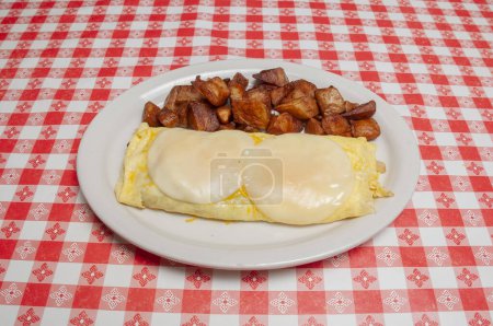 Photo for American cuisine dish known as the western omelet - Royalty Free Image