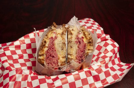 Photo for Delicious and authentic sandwich known as the reuben - Royalty Free Image