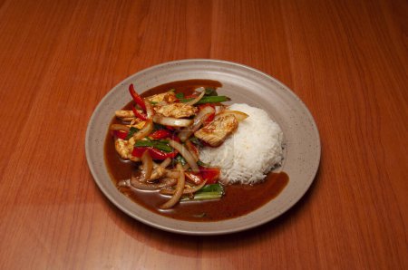 Photo for Delicious Thai food known as yum nuer - Royalty Free Image