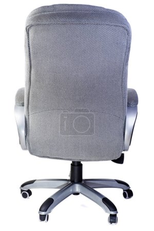 Téléchargez les photos : Office arm chair .View front behind. Isolated on white background - en image libre de droit