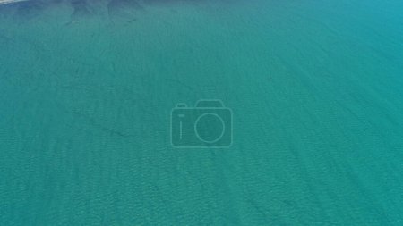 Photo for Top down aerial view over natural texture - abstract industrial lake water patterns. Turquoise waternature poluttion. Hi quality 4K footage. - Royalty Free Image