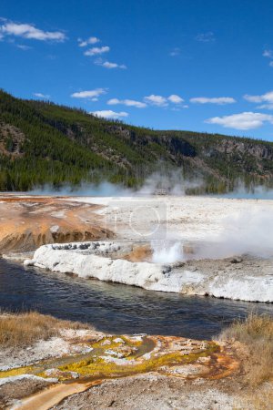 Foto de Cuenca del géiser inferior en el Parque Nacional de Yellowstone, Estados Unidos - Imagen libre de derechos