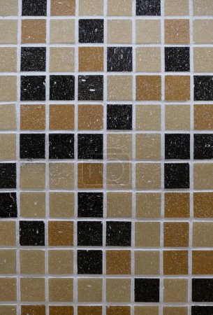 Photo for Texture of fine ceramic tiles for bathroom, close up - Royalty Free Image