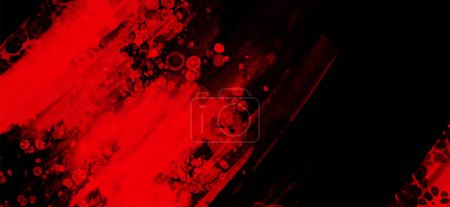 Illustration for Black red ink brush stroke background. JDesign element. Vector illustration of grunge stains. Vector brushes illustration. - Royalty Free Image