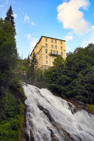 Photo for Waterfall Gasteiner Ache river in Bad Gastein Austria - Royalty Free Image