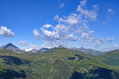 Views from the top of Stubnerkogel mountain landscape Bad Gastein