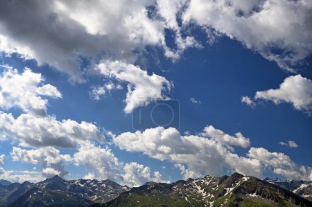 Views from the top of Stubnerkogel mountain Bad Gastein Austria